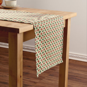 Snowflake Circles-2-14x72 COTTON TABLE RUNNER