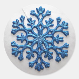 Snowflake Classic Round Sticker
