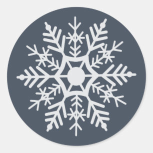 Snowflake Classic Round Sticker