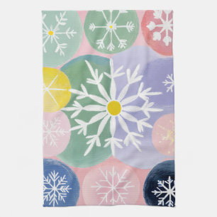 Snowflake Constellations Tea Towel