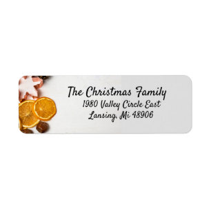 Snowflake cookie cutter, fruit, nuts address