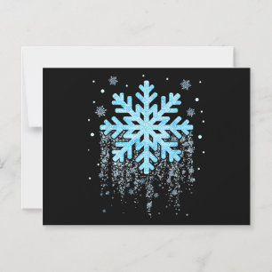 Snowflake Costume Winter Christmas Matching Magnetic Invitation