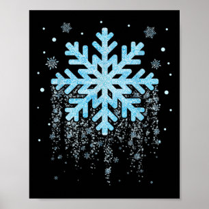 Snowflake Costume Winter Christmas Matching Mens Poster