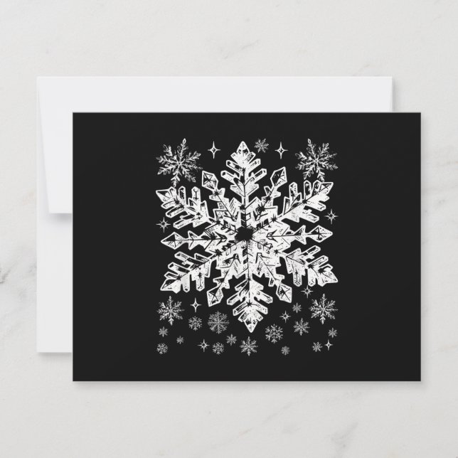 Snowflake Costume Winter Christmas Matching Mens W Invitation (Front)