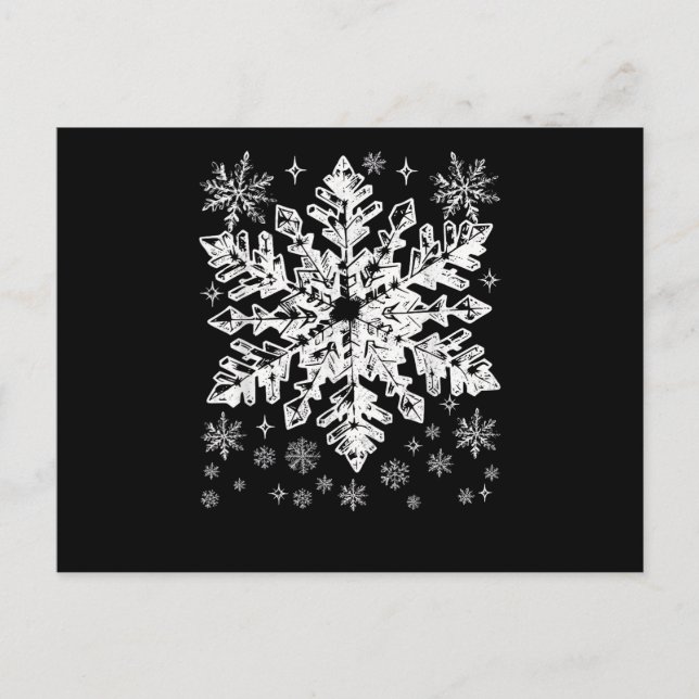 Snowflake Costume Winter Christmas Matching Mens W Postcard (Front)