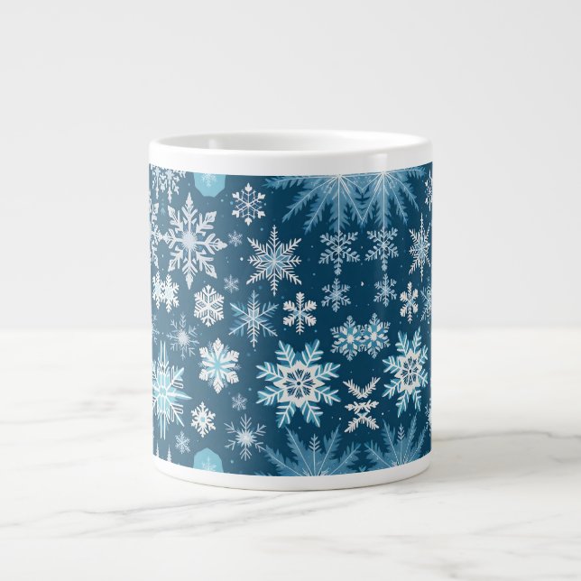 snowflake crystals coffee mug (Front)