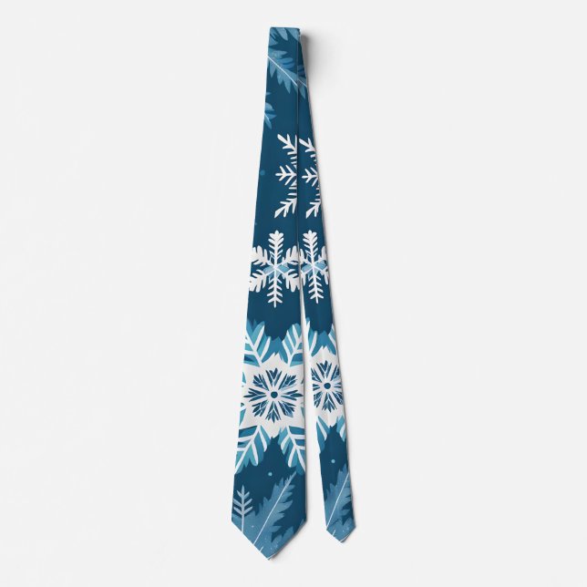 snowflake crystals tie (Front)