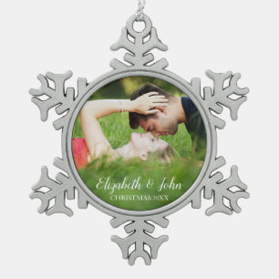 Snowflake Custom Photo Framed Christmas Ornament