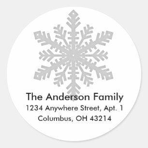Snowflake D2 Return Address Labels