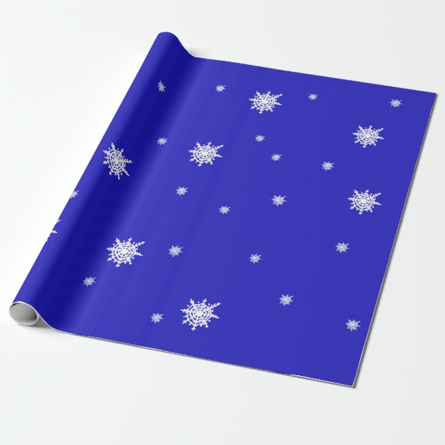Snowflake Dance Pattern  Wrapping Paper (Unrolled)