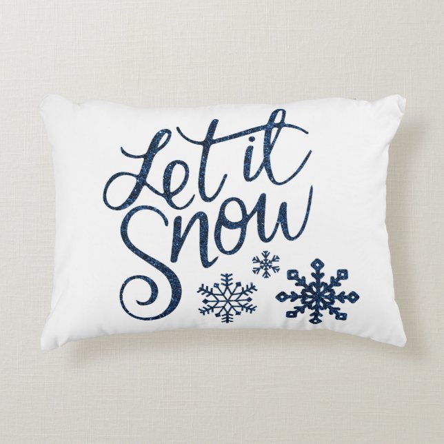 Snowflake Decorative Cushion (Front)