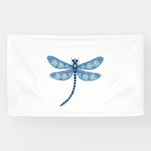 Snowflake Dragonfly Spirit Banner