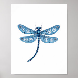 Snowflake Dragonfly Spirit Poster