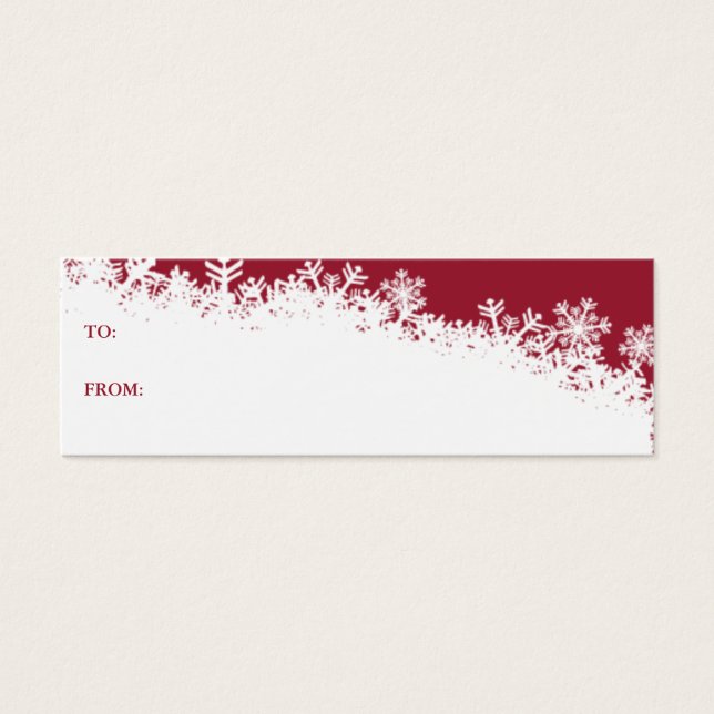 Snowflake Edge Holiday Gift Card (Front)