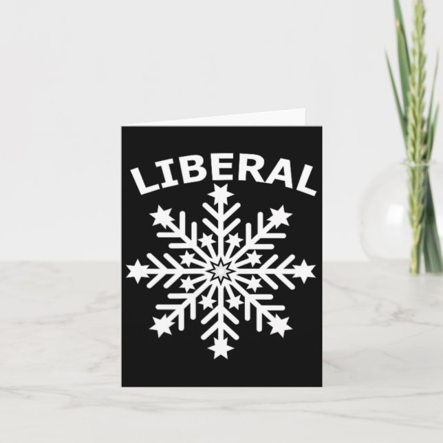 Snowflake Feminist Diversity Human Rights Equality Card (Front)