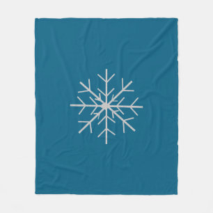 Snowflake  fleece blanket