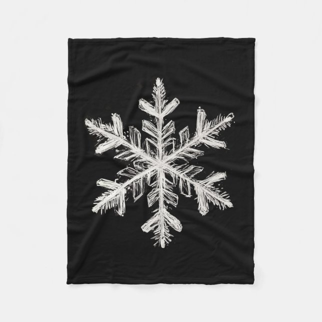 Snowflake fleece blanket (Front)