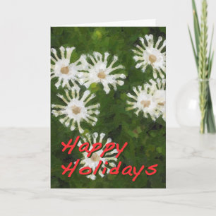 Snowflake Flower Holiday Green Illustration