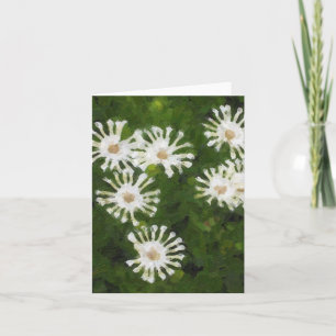 Snowflake Flower Note Card