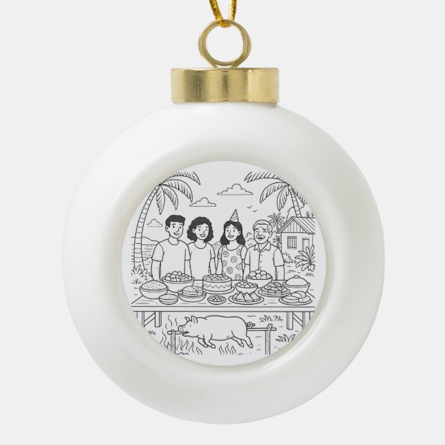 Snowflake Framed Ornament (Front)