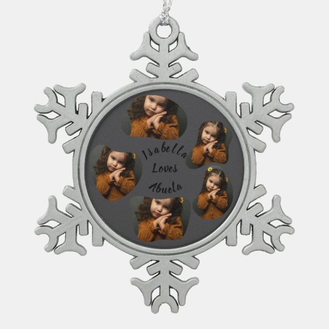 Snowflake Framed Ornament (Front)