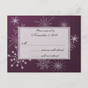 Snowflake Gems/ Wedding Response Card