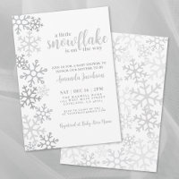 Snowflake Gender Neutral Winter Baby Shower