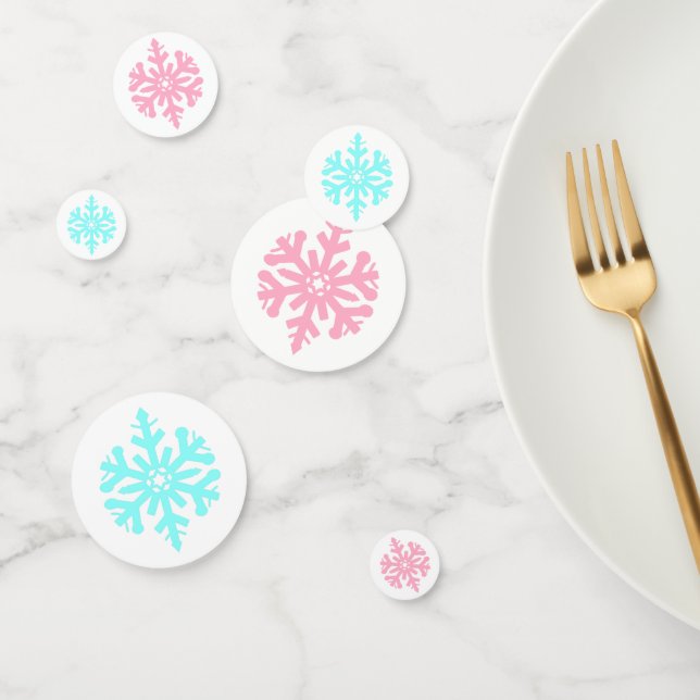 Snowflake Gender Reveal Confetti (Group)