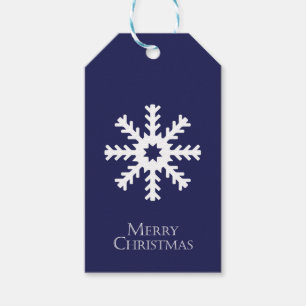 Snowflake Gift Tag Blue