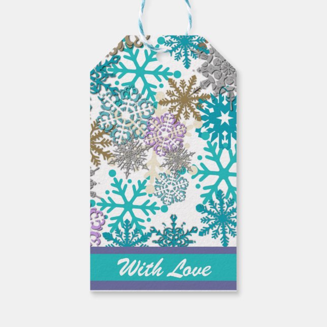 Snowflake Gift Tags (Back)