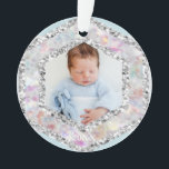 *~* Snowflake Glitter Christmas PHOTO BOY AP44  Ornament<br><div class="desc">(search AP44 for other similar items ) Acrylic so very light weight. LETTER Z . Works for any gender. Here is a LETTER Z Christmas Initial / Monogram design with a distressed WOOD old weathered antique barn wood green background on the front and back of the ornament. Also included is...</div>