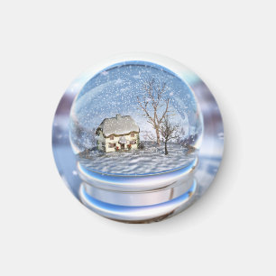 Snowflake Globe Magnet