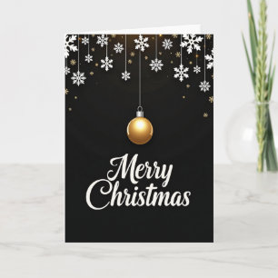 Snowflake Glow Christmas Card