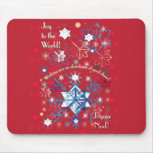 Snowflake Greetings I Mouse Pad