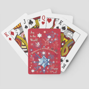 Snowflake Greetings I Playing Cards
