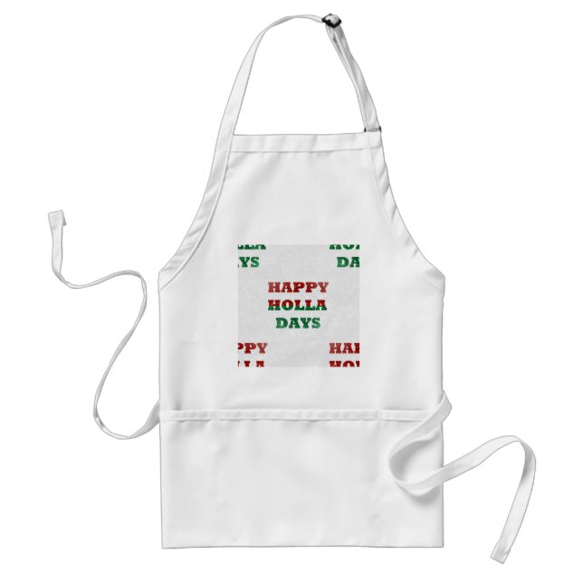 snowflake happy holla days standard apron (Front)