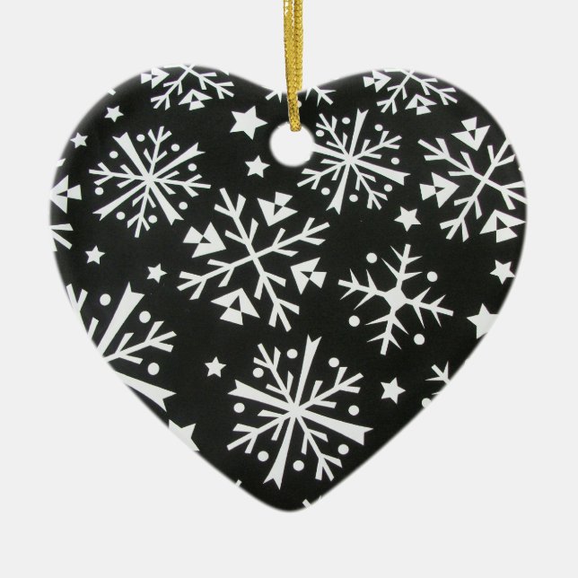 Snowflake Heart Ornament (Front)