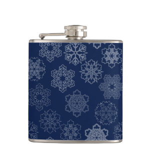Snowflake Hip Flask