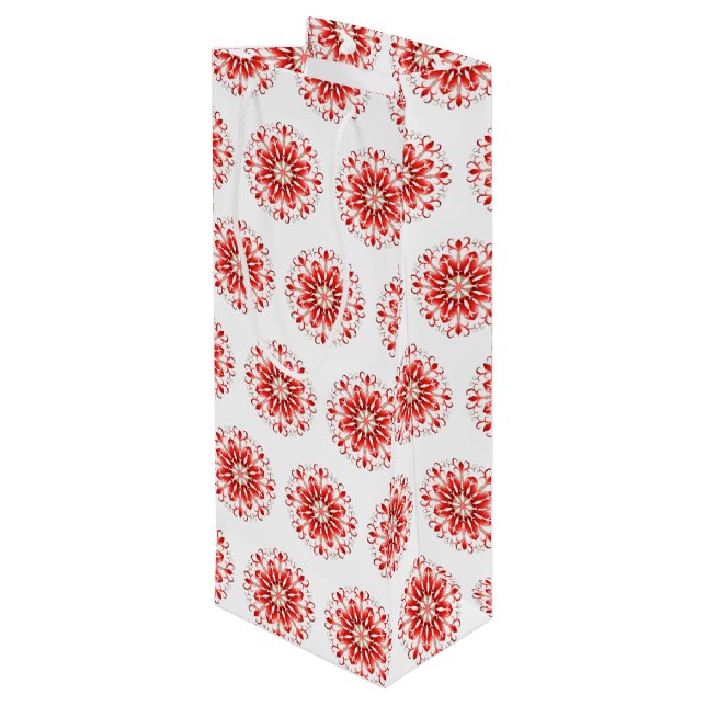 Snowflake Holiday Gift Bag (Back Angled)