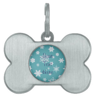Snowflake Holiday Pet Tag