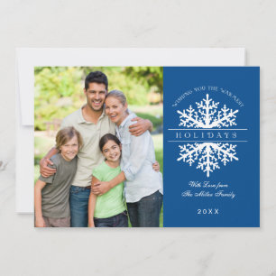 Snowflake Holiday Photo Card