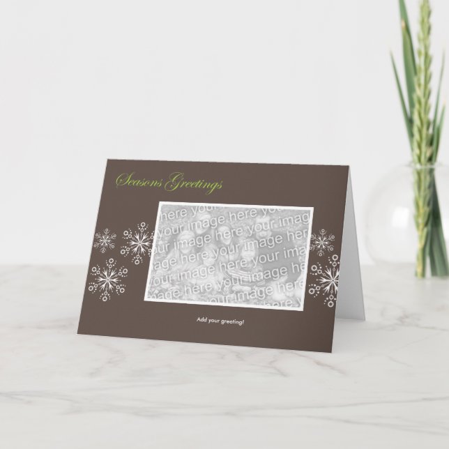 Snowflake Holiday Template (Front)