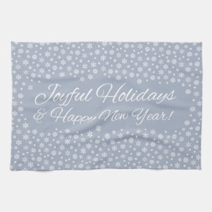 Snowflake Holidays kitchen towels