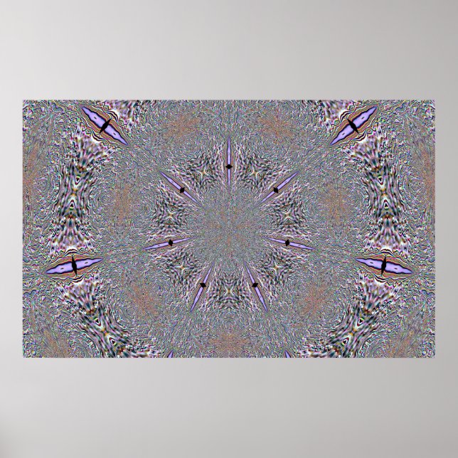 Snowflake In Lavender Poster (Front)