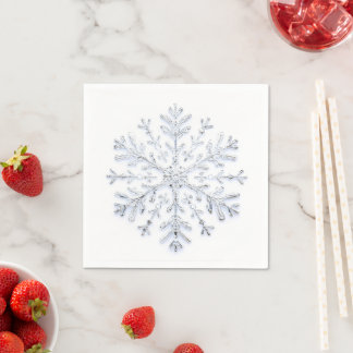 Snowflake in silver napkin