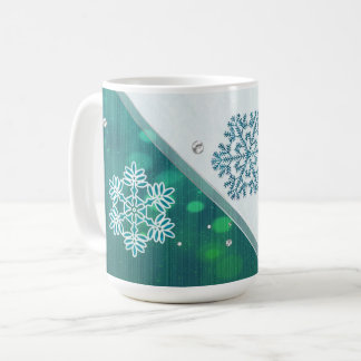 Snowflake Jewelled 3D Coffee Mug