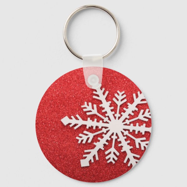 Snowflake Key Ring (Front)