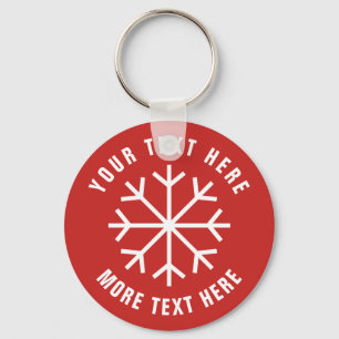 Snowflake keychain Christmas party favour gift