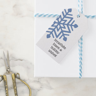 Snowflake Kisses and Holiday Wishes Gift Tags
