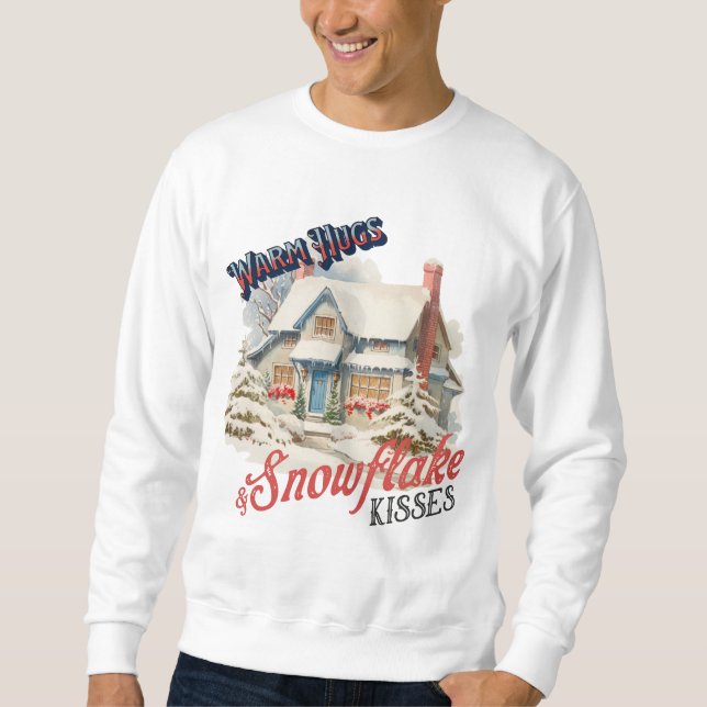 SnowFlake Kisses Long sleeve Tshirt for Men (Front)